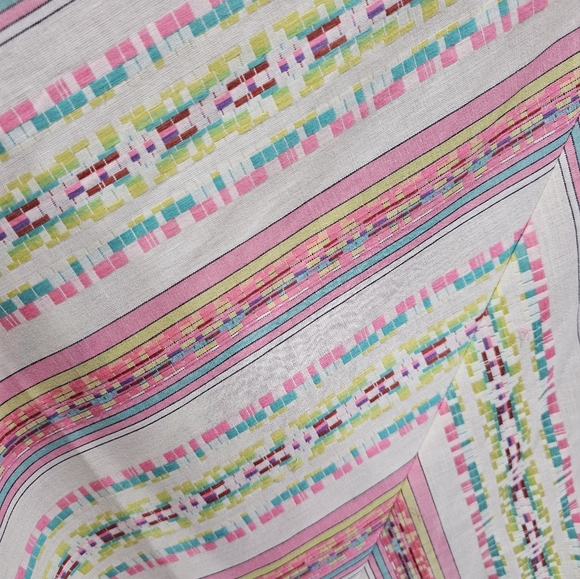 Vtg YOUNG INNOCENT Arpeja Pink Cream Striped Prairie Cottagecore Maxi Dress XS/S - Picture 10 of 14